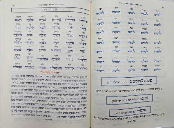 סידור הרש״ש - תפילת שחרית לחול ולראש חודש